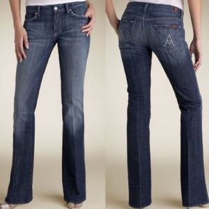 7 For All Mankind A Pocket Jeans Bootcut Med Wash